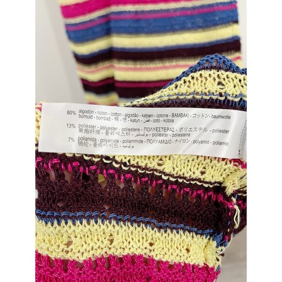 Zara Long Multicolored Crochet Dress - Picture 8 of 9